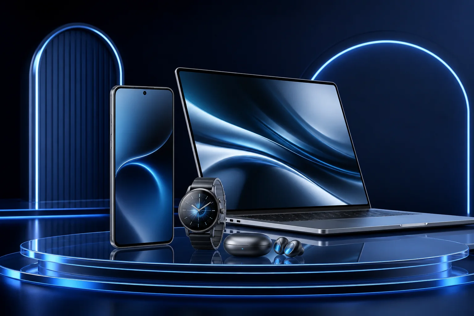 Selected smart devices, with delivery planned for each destination.